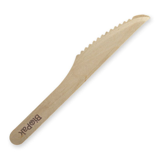 16cm Coated Wood Knife|16cm Coated Wood Knife Line Drawing