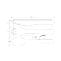16cm wooden cutlery set salt pepper|16cm wooden cutlery set salt pepper