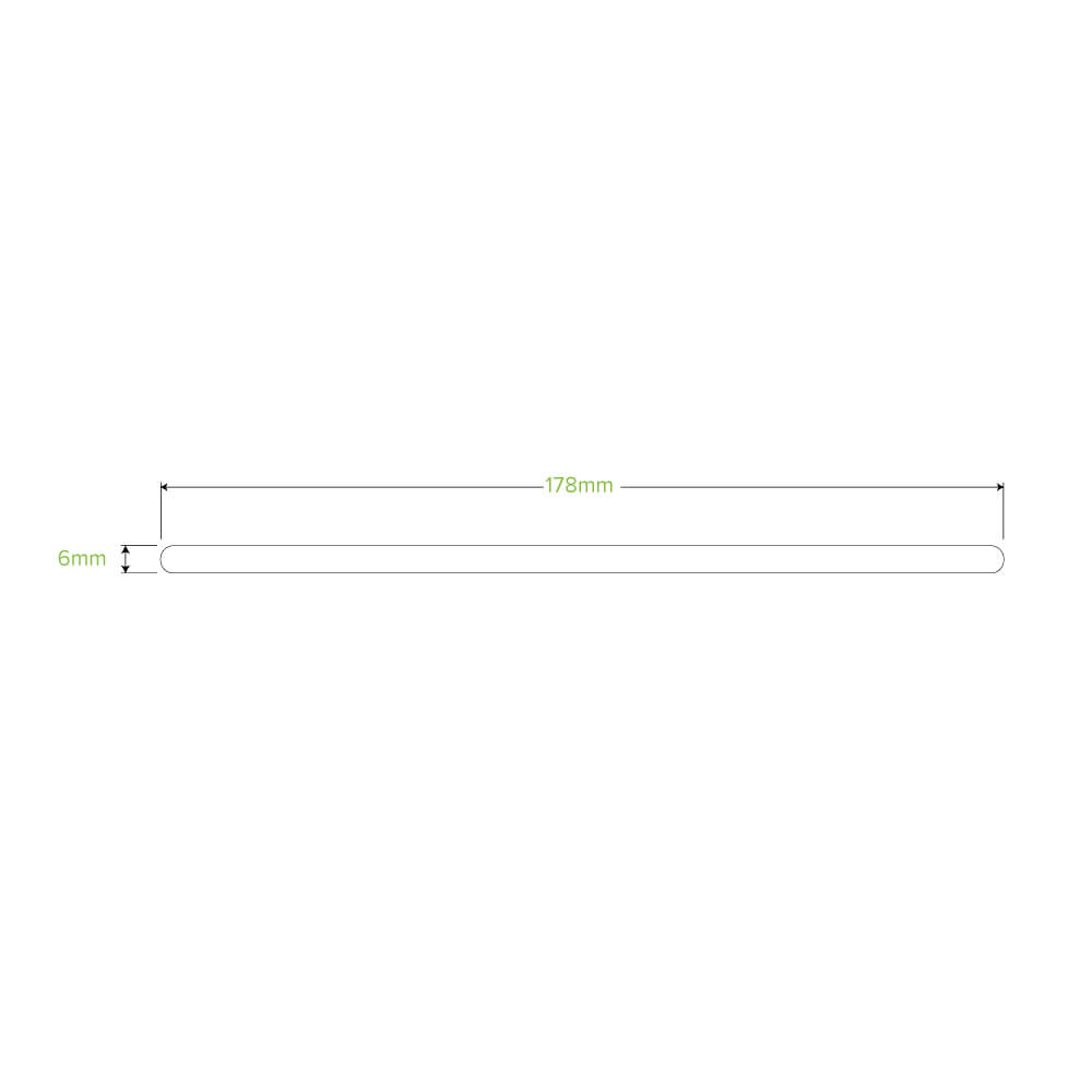 178mm Wood Stirrer Line Drawing|18cm Wood Stirrer