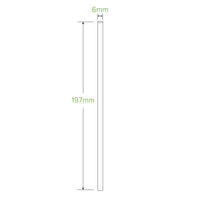 6mm individually wrapped paper straw|6mm individually wrapped paper straw line drawing|6mm individually wrapped paper straw front