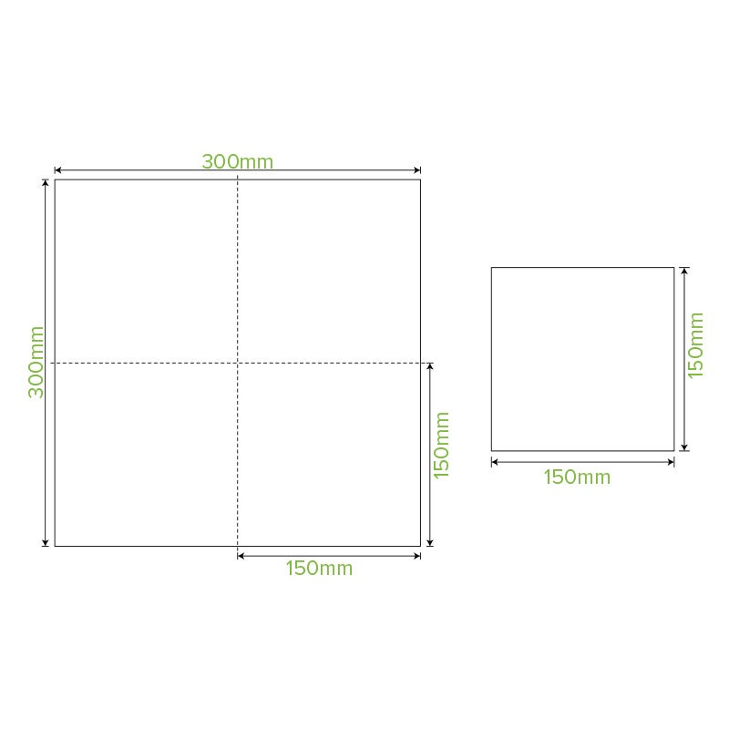 1 Ply 1/4 Fold Natural Lunch BioNapkin|1 Ply 1/4 Fold Natural Lunch BioNapkin with wooden cutlery |1 Ply 1/4 Fold Natural Lunch BioNapkin Line Drawing