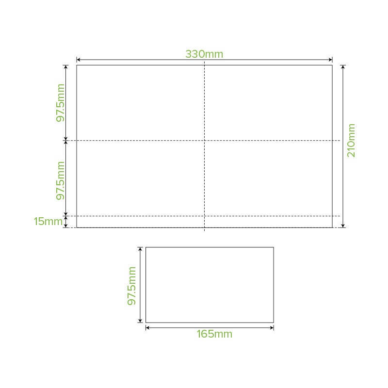 Single Saver 1-Ply Natural BioDispenser Napkin|Single Saver 1-Ply Natural BioDispenser Napkin Line Drawing