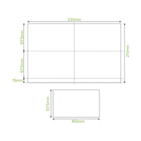 Single Saver 1-Ply Natural BioDispenser Napkin|Single Saver 1-Ply Natural BioDispenser Napkin Line Drawing