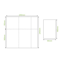 E-Fold Tall 1 Ply White Dispenser BioNapkin|E-Fold Tall 1 Ply White Dispenser BioNapkin Line Drawing
