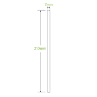 7mm Regular Black Paper Straw open box with sample straw on the side|7mm Regular Black Paper Straw|7mm Regular Black Paper Straw open box|7mm Regular Black Paper Straw line drawing