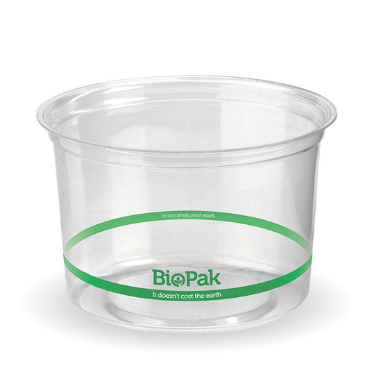 500ml Clear BioBowl|500ml Clear BioBowl Line Drawing