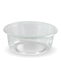 600ml Wide Unbranded Clear BioBowl|600ml Wide Unbranded BioBowl Line Drawing|143mm Wide Unbranded BioBowl Line Drawing Top diameter