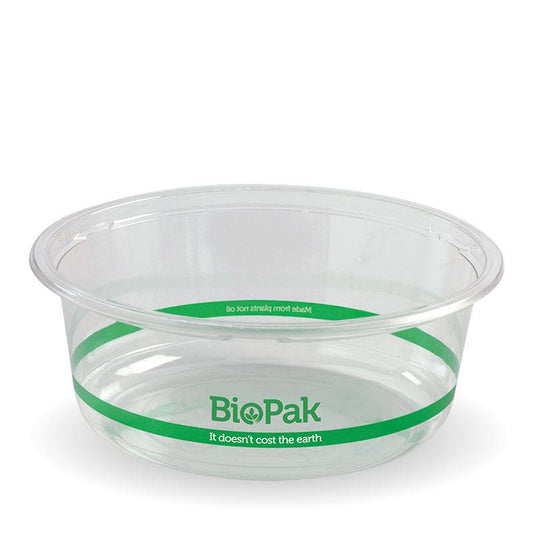 600ml Clear Wide BioBowl|600ml Clear Wide BioBowl Line Drawing