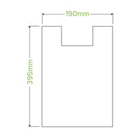 |8L Bioplastic Checkout Bag Line Drawing