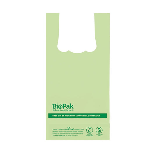 |8L Bioplastic Checkout Bag Line Drawing