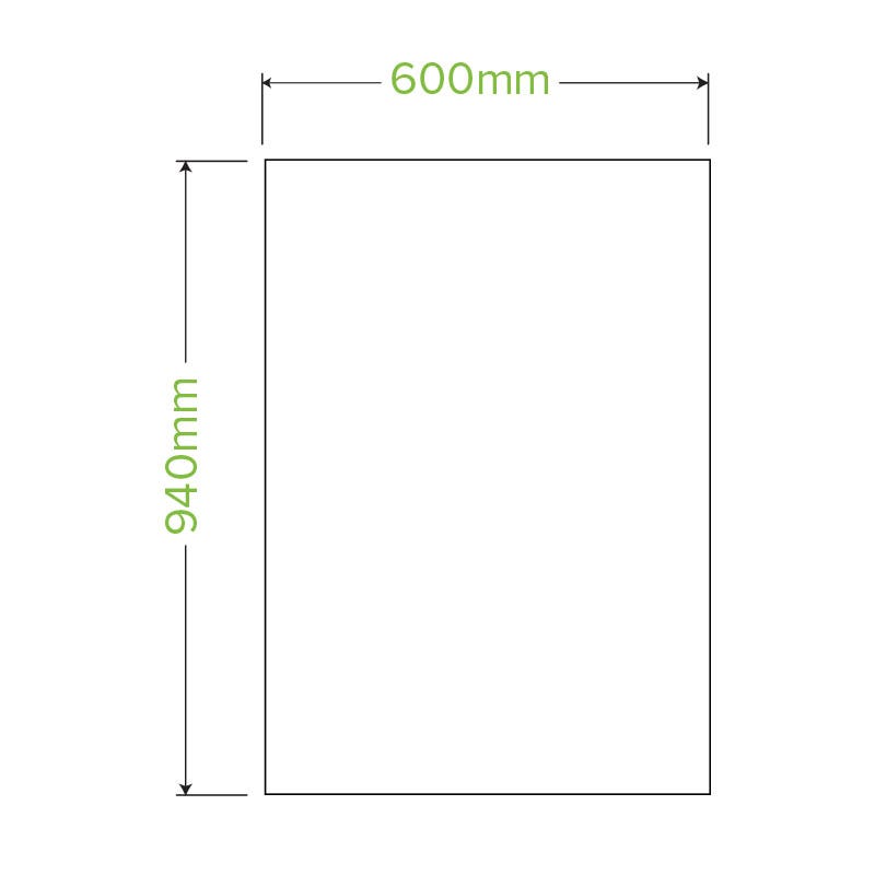 50L Bioplastic Bin Liner |50L Bioplastic Bin Liner Line Drawing