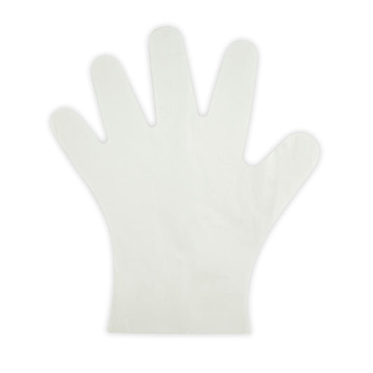 large compostable gloves|compostable gloves line drawing|hand holding a pack of food-safe BioPak compostable gloves