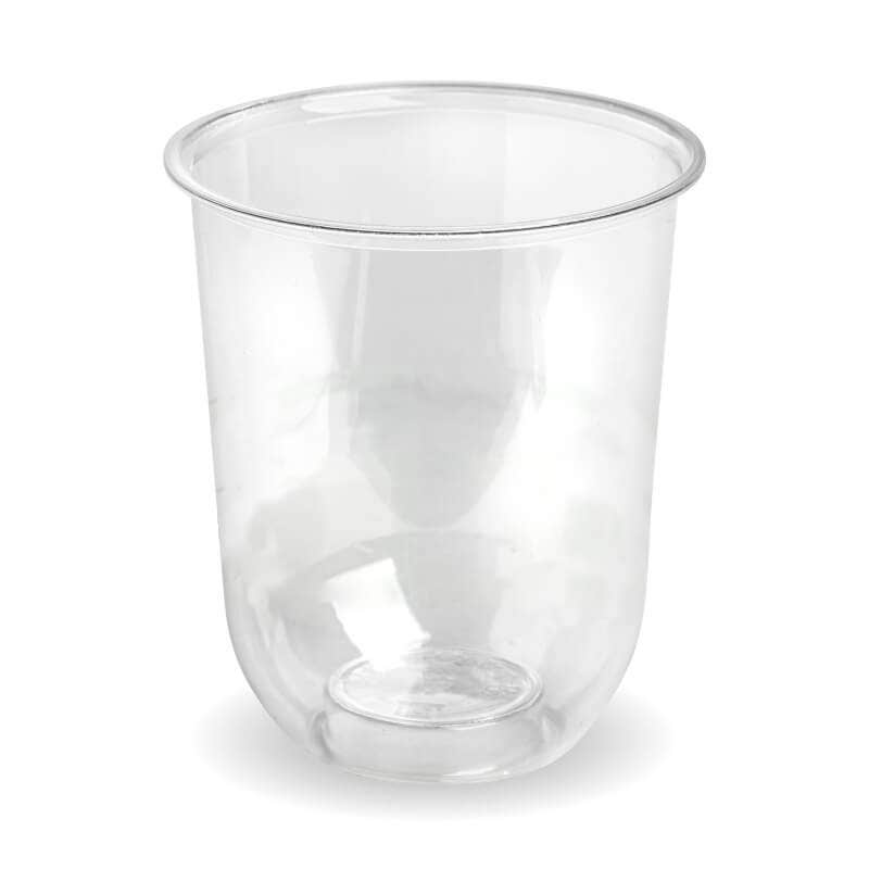 250ml Clear Unbranded U shaped cup|250ml Clear Unbranded U shaped cup