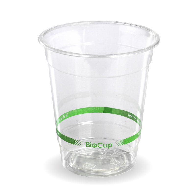 250ml Clear BioCup|250ml Clear BioCup Line Drawing