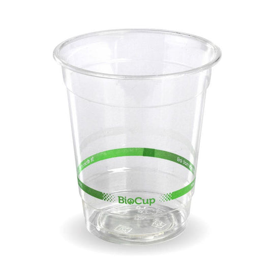 250ml Clear BioCup|250ml Clear BioCup Line Drawing