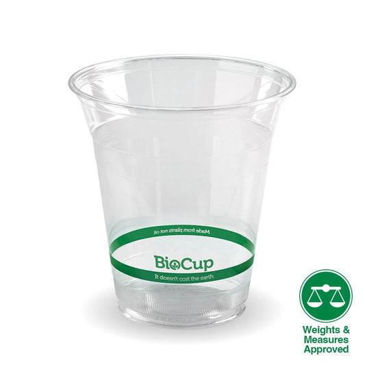 360ml Clear BioCup|360ml Clear BioCup Line Drawing