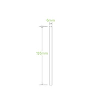 6mm Regular Mixed BioStraw 40pk|6mm Regular Mixed BioStraw 40pk line drawing