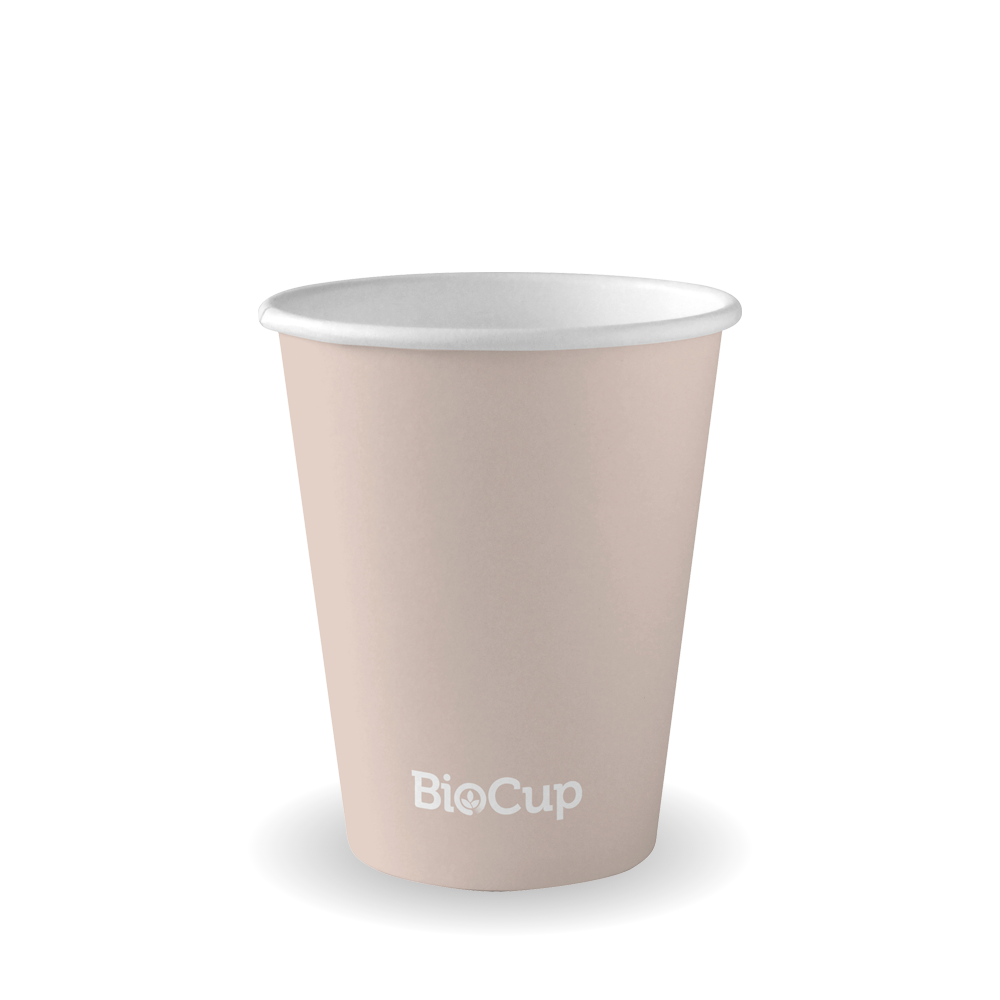 |280ml 8oz Beige  Paper Cup |handl holding a stone aqueous cup with lid
