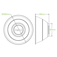 1,420ml / 48oz White BioCane Bowl|sugarcane bowl line drawing|sugarcane bowl with lid filled with laksa|sugarcane bowl with sumptous asian tofu and noodles