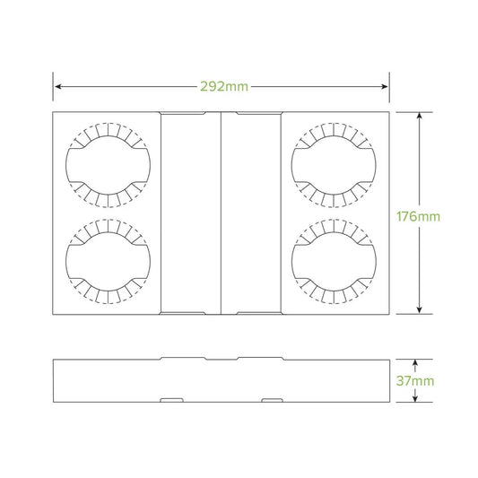 2 & 4 Cup BioCup Paper Tray