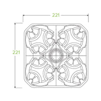 4 Cup Compostable BioCup Tray|4 Cup Compostable BioCup Line Drawing Tray Line Drawing|art series coffee cups on BioCup tray alongside sugarcane container with salad