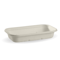 750ml White BioCane Sugarcane Takeaway Base|sugarcane rectangular container and clear lid|sugarcane rectangular container and lid filled with rice and beef stew|750ml White BioCane Sugarcane Takeaway Base Line Drawing|sugarcane rectangular container filled with fresh salad