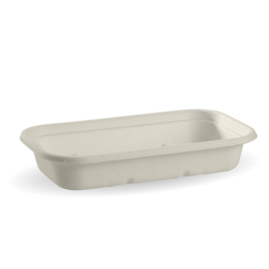 750ml White BioCane Sugarcane Takeaway Base|sugarcane rectangular container and clear lid|sugarcane rectangular container and lid filled with rice and beef stew|750ml White BioCane Sugarcane Takeaway Base Line Drawing|sugarcane rectangular container filled with fresh salad