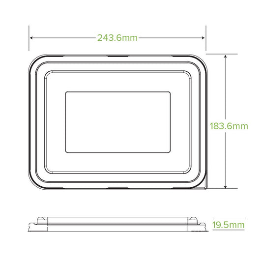2 & 3-Compartment Clear RPET Takeaway Lid