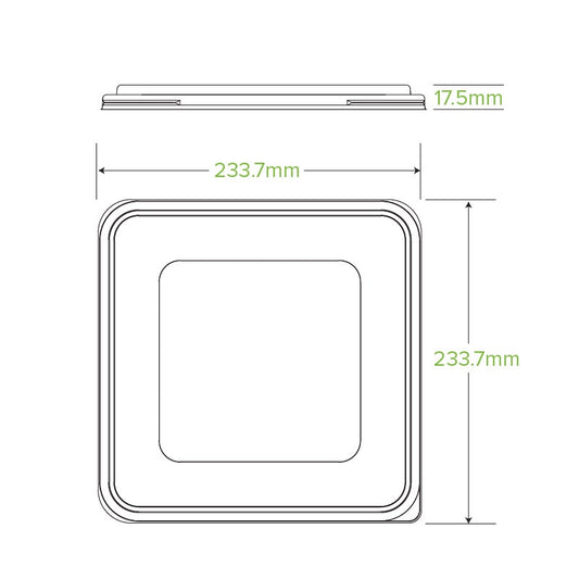 3/4/5-Compartment Large PP Takeaway Lid