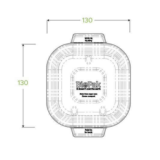 280-630ml Natural Plant Fibre Takeaway Lid|280-630ml Natural Plant Fibre Takeaway Lid Line Drawing