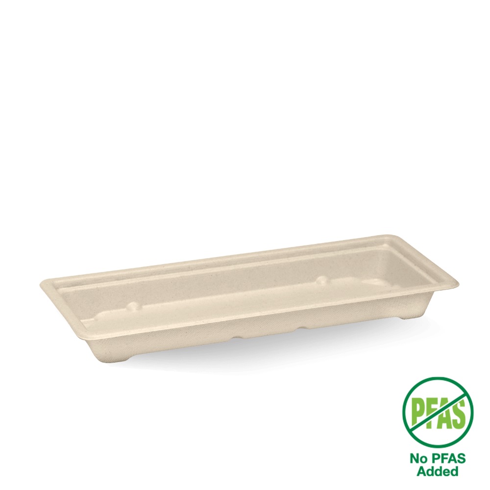 Long Plant Fibre Sushi Tray|Long Plant Fibre Sushi Tray Line Drawing