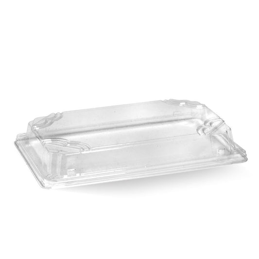 Large Plant Fibre Sushi Tray PET Lid|Large Plant Fibre Sushi Tray PET Lid Line Drawing