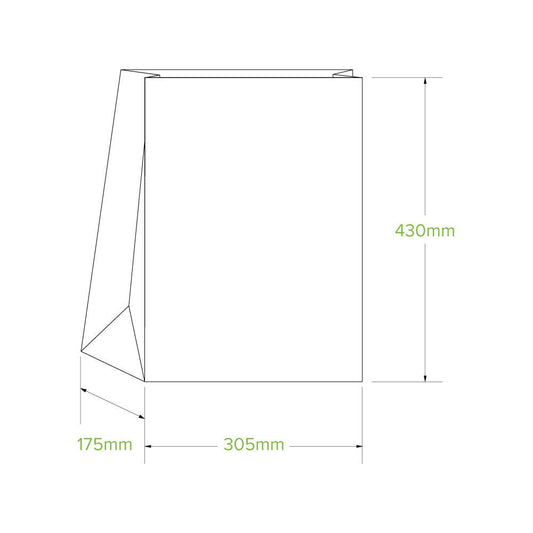 #20 SOS Natural Paper Bag|#20 SOS Natural Paper Bag Line Drawing