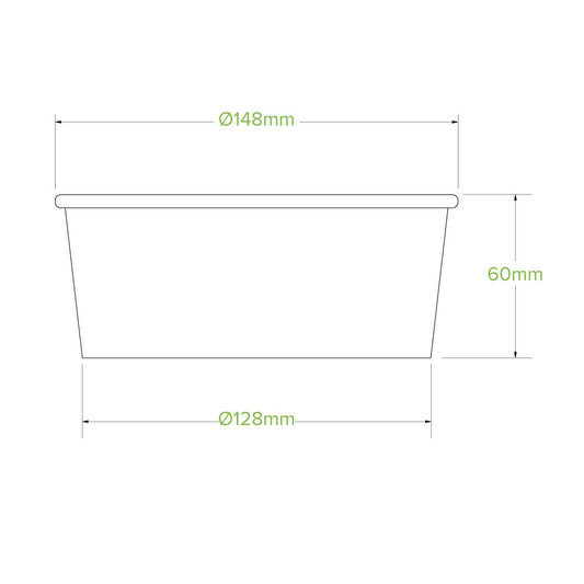 kraft paper bowl with BioPak logo|kraft paper bowl line drawing|kraft paper bowl filled with fresh and delectable food, complete with wooden cutlery and a clear lid