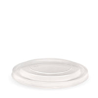 500-1,000ml RPET Kraft BioBowl Clear Lid|500-1,000ml RPET Kraft BioBowl Lid Line Drawing|500-1,000ml Kraft Paper Bowl with RPET Clear Lid|Kraft paper bowl with delectable cuisine, sealed beneath a transparent RPET lid