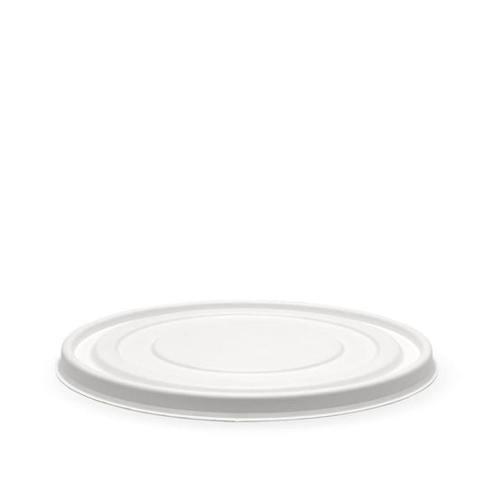 1,300ml White Plant Fibre Paper Bowl Lid|1,300ml Paper Bowl Lid Line Drawing