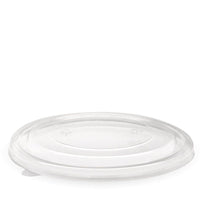 1,300ml RPET Kraft BioBowl Lid|1,300ml RPET Kraft BioBowl Lid Line Drawing|Kraft paper bowl with RPET clear lid|Kraft paper bowl with RPET clear lid filled with an array of crisp salad greens