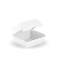 Burger BioBoard White Clamshell Box|Burger BioBoard White Clamshell Box|Burger BioBoard White Clamshell Box Line Drawing