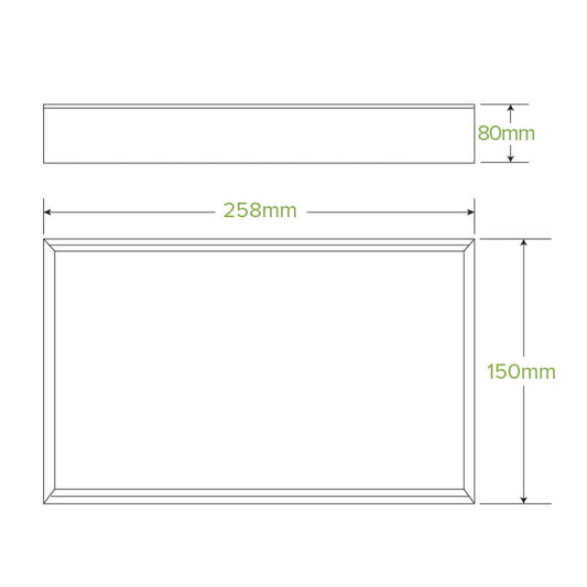 Extra Small BioBoard Catering Tray Base