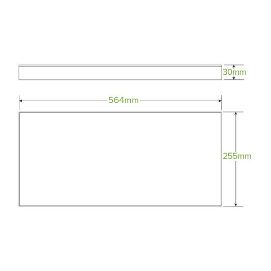 Large BioBoard Catering Tray Lid