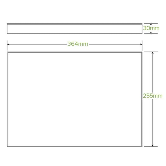 Medium BioBoard Catering Tray Lid