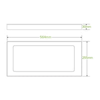 Large BioBoard Catering Tray PLA Window Lid|Large BioBoard Catering Tray PLA Window Lid