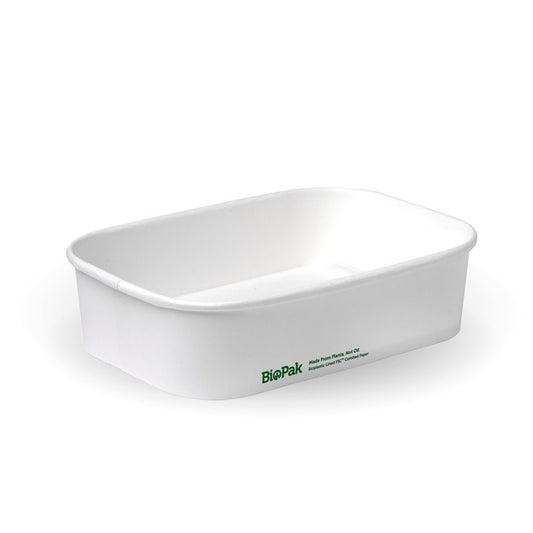 500ml White Rectangle PLA Lined Paper Container|500ml White Rectangle PLA Lined Paper Container