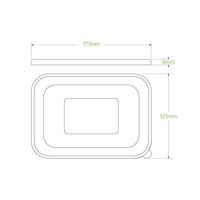 RPET Paper Container Lid|RPET Paper Container Lid line drawing
