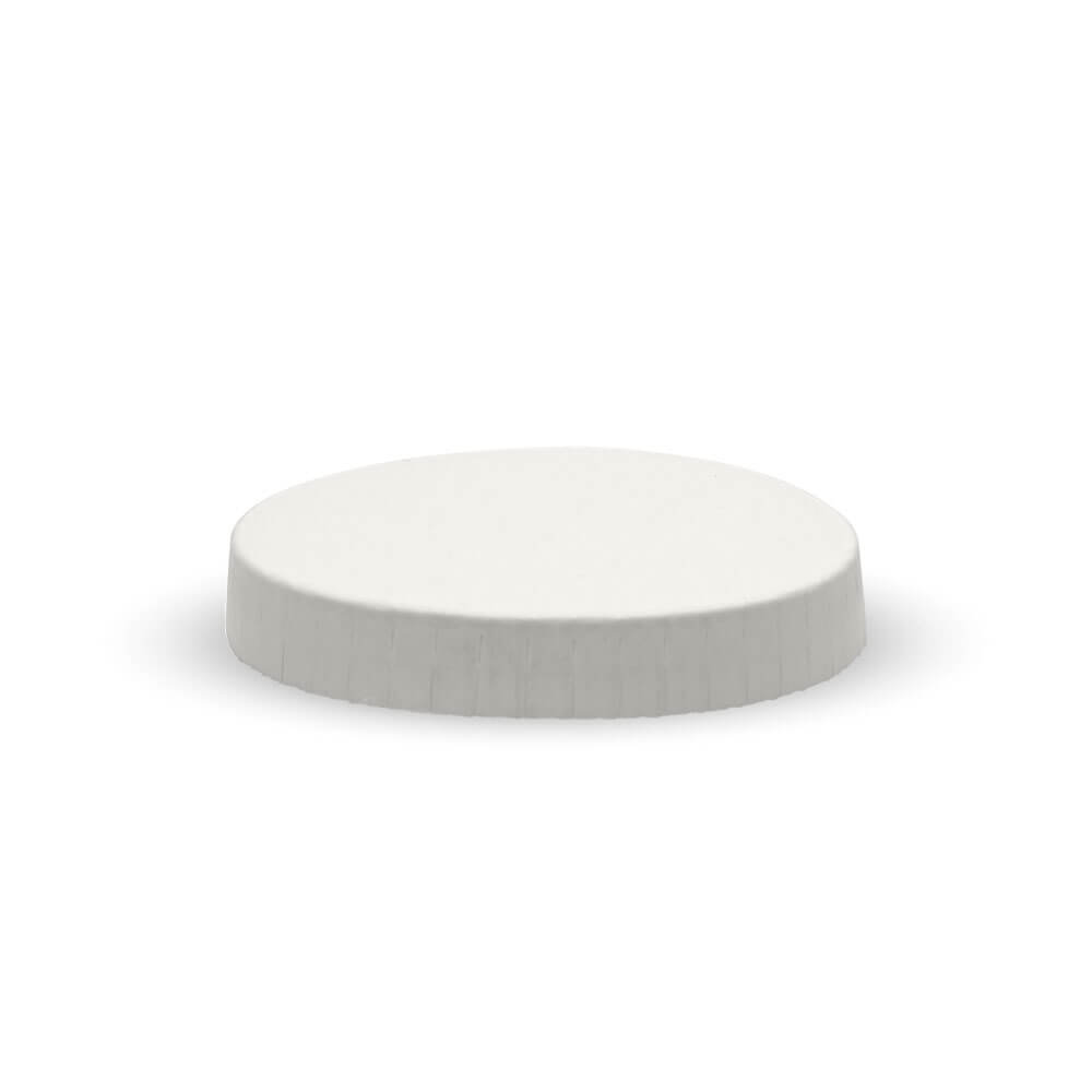 White Paper sauce cup lid|White Paper sauce cup lid top view