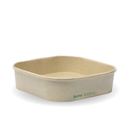 750ml Kraft BioBoard Square Takeaway Base|750ml Kraft BioBoard Square Takeaway Base Line Drawing