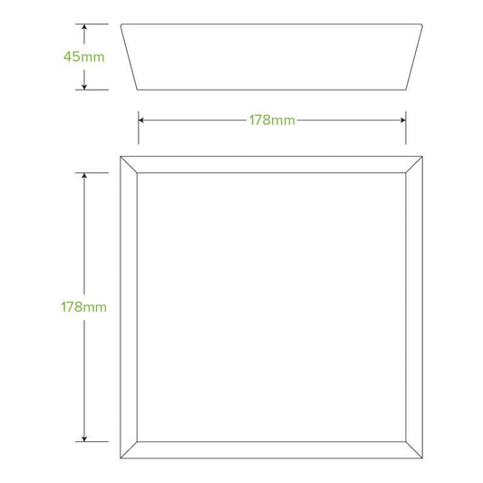 White BioBoard Tray #2|BioBoard Tray #2 Line Drawing