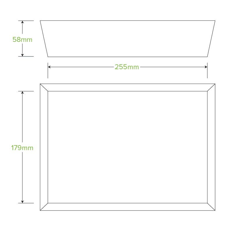 Bioboard White Tray #5|Bioboard White Tray #5 Line Drawing