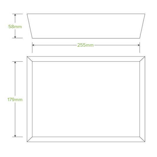 Bioboard White Tray #5|Bioboard White Tray #5 Line Drawing