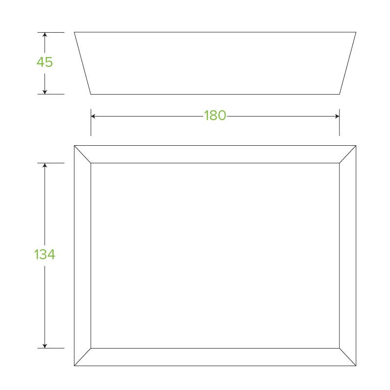 BioBoard Tray #3|Woman eating assorted pastries on a kraft BioBoard tray|Compostable BioBoard Tray #3 Line Drawing